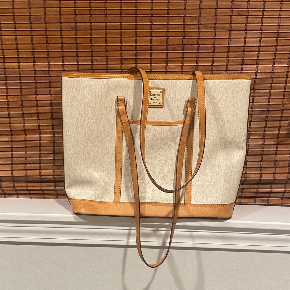 Dooney & Bourke Cream and Tan Tote
